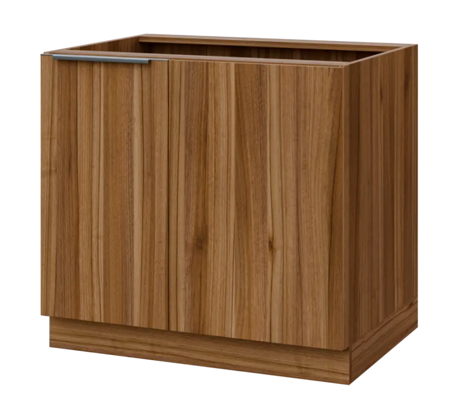 SISR - 9 spodní skříňka, rohová, 1-dveřová, levá, 870x900x600, ořech světlý